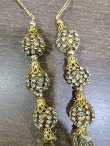 Golden Metal Blouse Danglers