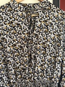 multi color floral top