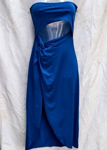 I. Blue Cutout Dress