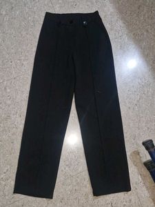 Wide Leg Black Trousers