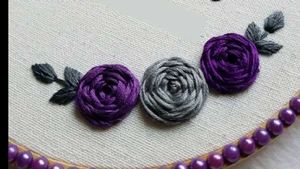 Handmade Wall Hanging Embroided Hoop