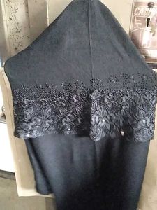 Elegant Black  Scarf For Girls.