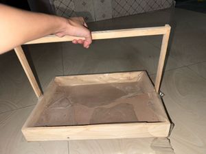 Wooden Basket Hamper For Gift Decor *empty