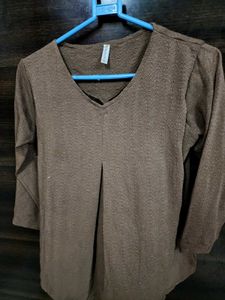 Brown Casual Top