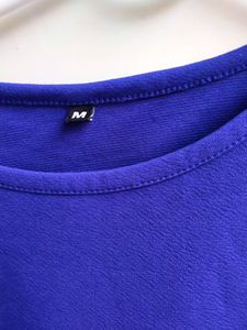 Blue Crop Top For Women