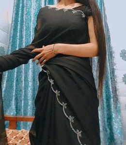 Elegant Black Saree