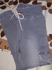 Stylish Grey Jogger Jeans