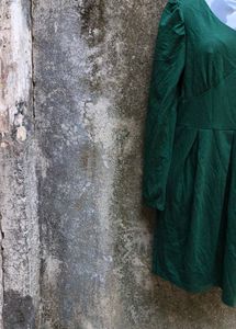 SEXY DARK GREEN DRESS