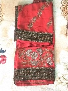 Full Work Saree With Two Side Border.