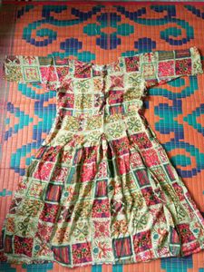Patchwork Print Dress