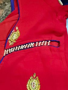 Red Heavy Pure Saree