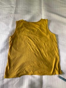 Yellow Floral Lace Tank Top Bust 34-38