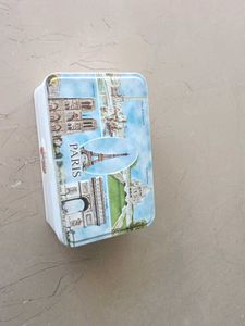 Paris Themed Tin Box