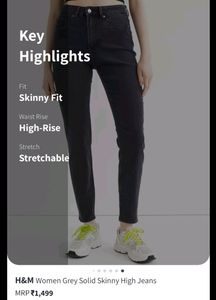 H&amp;M Women&#39;s High-Waisted Skinny Jeans