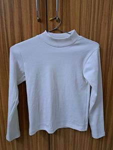 White Turtle neck top