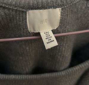 H&amp;M Grey Rib-Knit Jumper