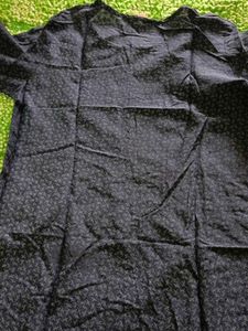 Embroidered Blue Cotton Kurta