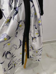 velvet and satin Gown