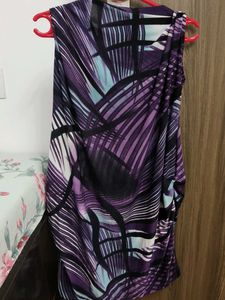 Patterned Sleeveless Dress