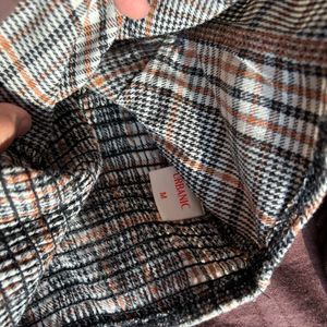 Vintage-Style Plaid Corset Top with Satin Trim🎀