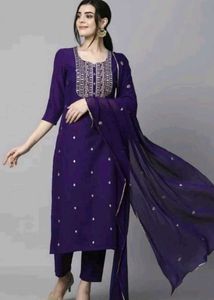 Elegant Purple Kurta Set