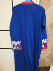 Elegant Blue Embroidered Kurta
