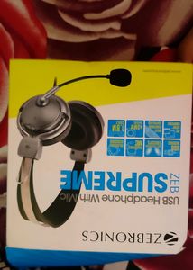 Zebronics Headphones With Adjustable Mic.