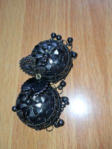 Oxidized Jhumka Earrings