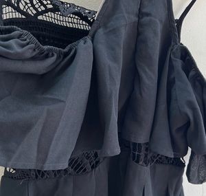 ruffles and lace /crochet romper