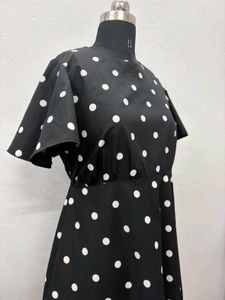 Polka Dot Fit &amp; Flare Dress