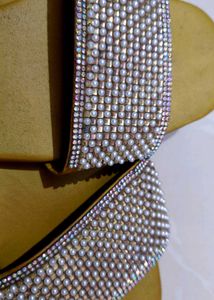 Pearl Embellished Beige flats
