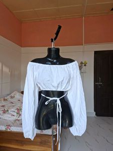 Off-Shoulder Crop Top