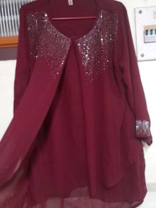 Maroon Short Top