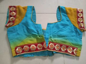 Embroidered Floral Ombre Saree