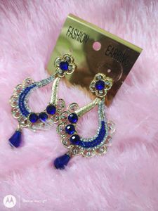 MAJESTIC BLUE DESIGNER EARRINGS FOR WOMEN