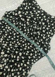 Black Nd White Sleeveless Dress