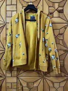 Floral Zip-Up Hoodie by Madame