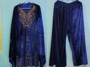 Pakistani Velvet Suit Set 2 Combo