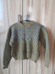 Olive Green Chunky Sweater