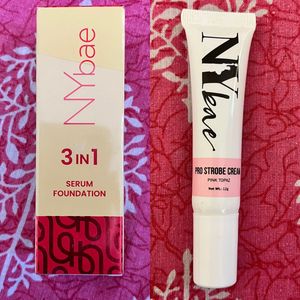 NYbae 3in1 Serum Foundation And pro strobe cream