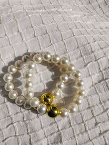 Pearls and Gold Bracelet