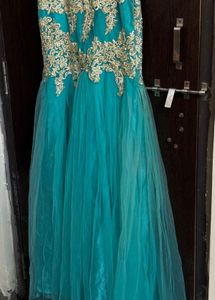 Blue Party Wear Gown