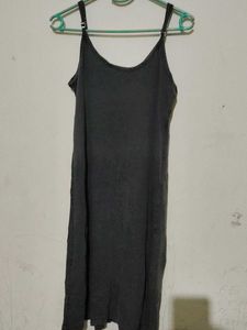 Simple Gray Dresswith Adjustable Strap Not Used