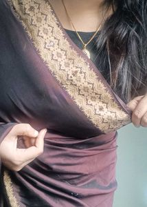 Elegant Saree with Blue Stone &amp; Sequins