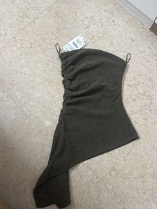 Olive Green Textured Top