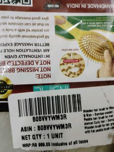 Wooden Bamboo Bristel Brush