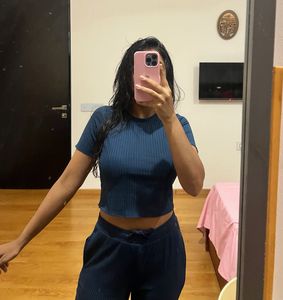 Co ord Set Blue Night Suit