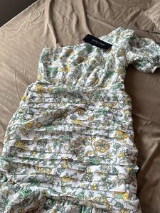 Floral One-Shoulder Mini Dress