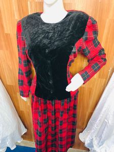 Vintage Plaid Skirt Suit