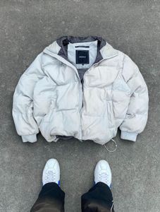 ANOUTFIT Puffer Jacket - Light Grey